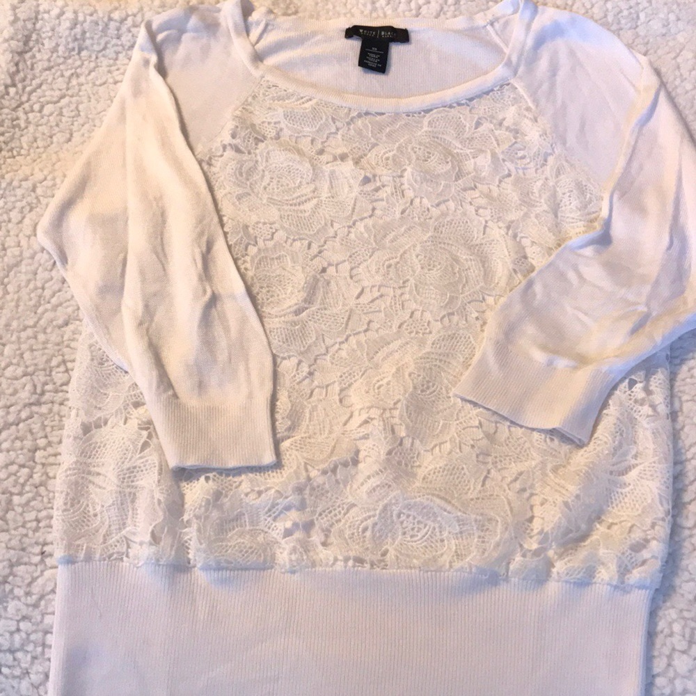 White laced blouse